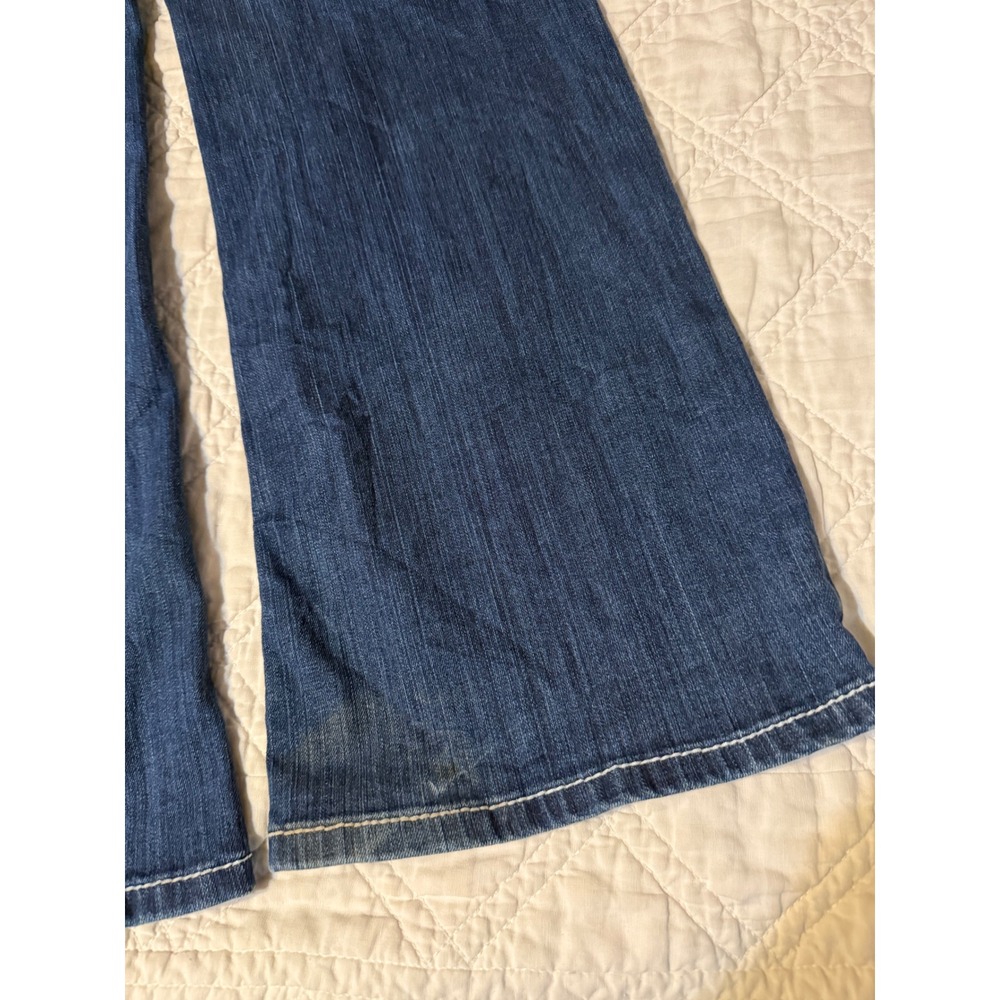 Ariat REAL Riding Jean Women 34R Blue Ocean Whipstitch Bootcut Denim - Picture 4 of 12